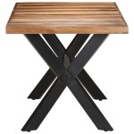 vidaXL Masă de bucătărie, 160x80x75 cm, lemn masiv cu finisaj miere vidaXL Masă de bucătărie, 160x80x75 cm, lemn masiv cu finisaj miere