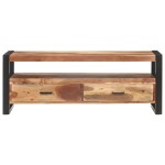 vidaXL Comodă TV, 120 x 35 x 45 cm, lemn masiv cu finisaj miere