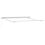 vidaXL Copertină retractabilă manual, maro, 300x250 cm