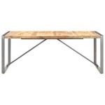 vidaXL Masă de bucătărie, 200x100x75 cm, lemn masiv mango nefinisat vidaXL Masă de bucătărie, 200x100x75 cm, lemn masiv mango nefinisat