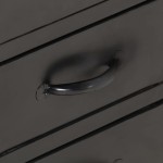 vidaXL Servantă, 110x30x65 cm, lemn masiv de mango nefinisat/oțel