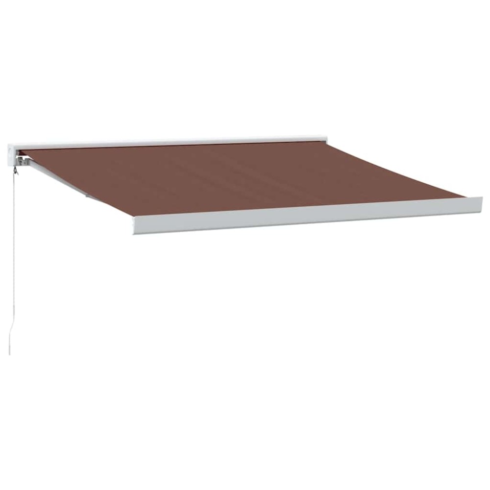 vidaXL Copertină retractabilă manual, maro, 300x250 cm