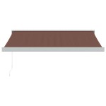 vidaXL Copertină retractabilă manual, maro, 300x250 cm