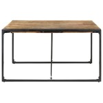 vidaXL Masă de bucătărie, 140x140x75 cm, lemn de mango nefinisat vidaXL Masă de bucătărie, 140x140x75 cm, lemn de mango nefinisat