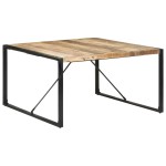 vidaXL Masă de bucătărie, 140x140x75 cm, lemn de mango nefinisat vidaXL Masă de bucătărie, 140x140x75 cm, lemn de mango nefinisat