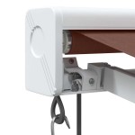 vidaXL Copertina retractabilă automat, maro, 350x250 cm