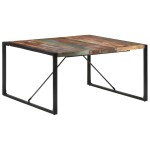 vidaXL Masă de bucătărie, 140x140x75 cm, lemn masiv reciclat vidaXL Masă de bucătărie, 140x140x75 cm, lemn masiv reciclat