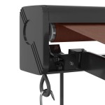 vidaXL Copertina retractabilă automat, maro, 350x250 cm