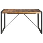 vidaXL Masă de bucătărie, 140x140x75 cm, lemn masiv vidaXL Masă de bucătărie, 140x140x75 cm, lemn masiv