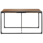 vidaXL Masă de bucătărie, 140x140x75 cm, lemn masiv vidaXL Masă de bucătărie, 140x140x75 cm, lemn masiv