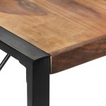 vidaXL Masă de bucătărie, 140x140x75 cm, lemn masiv vidaXL Masă de bucătărie, 140x140x75 cm, lemn masiv