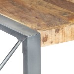 vidaXL Masă de bucătărie, 140x140x75 cm, lemn de mango nefinisat vidaXL Masă de bucătărie, 140x140x75 cm, lemn de mango nefinisat