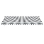 vidaXL Copertină retractabilă antracit/alb, 5x3 m, textil/aluminiu
