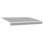 vidaXL Copertină retractabilă antracit/alb, 3x2,5 m, textil/aluminiu