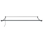 vidaXL Copertină retractabilă antracit/alb, 3x2,5 m, textil/aluminiu