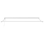vidaXL Copertină retractabilă antracit/alb, 4x3 m, textil/aluminiu
