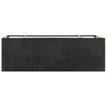 vidaXL Masă consolă, negru, 110x35x76 cm, lemn masiv acacia și mango