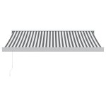 vidaXL Copertină retractabilă antracit/alb, 3x2,5 m, textil/aluminiu
