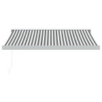 vidaXL Copertină retractabilă antracit/alb, 3,5x2,5 m, textil/aluminiu vidaXL Copertină retractabilă antracit/alb, 3,5x2,5 m, textil/aluminiu