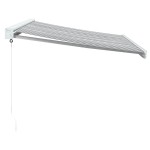 vidaXL Copertină retractabilă antracit/alb, 3,5x2,5 m, textil/aluminiu vidaXL Copertină retractabilă antracit/alb, 3,5x2,5 m, textil/aluminiu