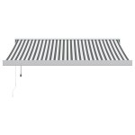 vidaXL Copertină retractabilă antracit/alb, 3x2,5 m, textil/aluminiu vidaXL Copertină retractabilă antracit/alb, 3x2,5 m, textil/aluminiu