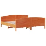 vidaXL Cadru de pat fără saltea, maro ceruit 180x200 cm lemn masiv pin vidaXL Cadru de pat fără saltea, maro ceruit 180x200 cm lemn masiv pin