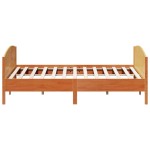 vidaXL Cadru de pat fără saltea, maro ceruit 180x200 cm lemn masiv pin vidaXL Cadru de pat fără saltea, maro ceruit 180x200 cm lemn masiv pin