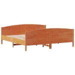 vidaXL Cadru de pat fără saltea, maro ceruit 180x200 cm lemn masiv pin vidaXL Cadru de pat fără saltea, maro ceruit 180x200 cm lemn masiv pin