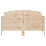 vidaXL Cadru de pat fără saltea, 135x190 cm, lemn masiv de pin vidaXL Cadru de pat fără saltea, 135x190 cm, lemn masiv de pin