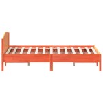 vidaXL Cadru de pat fără saltea, maro ceruit 200x200 cm lemn masiv pin vidaXL Cadru de pat fără saltea, maro ceruit 200x200 cm lemn masiv pin
