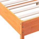 vidaXL Cadru de pat fără saltea, maro ceruit 200x200 cm lemn masiv pin vidaXL Cadru de pat fără saltea, maro ceruit 200x200 cm lemn masiv pin