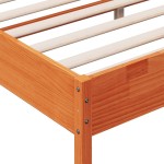 vidaXL Cadru de pat fără saltea, maro ceruit 200x200 cm lemn masiv pin vidaXL Cadru de pat fără saltea, maro ceruit 200x200 cm lemn masiv pin