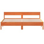 vidaXL Cadru de pat fără saltea, maro ceruit 180x200 cm lemn masiv pin vidaXL Cadru de pat fără saltea, maro ceruit 180x200 cm lemn masiv pin