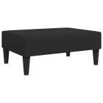 vidaXL Canapea extensibilă cu taburet, 2 locuri, negru, catifea vidaXL Canapea extensibilă cu taburet, 2 locuri, negru, catifea