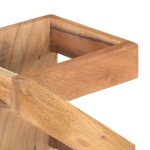 vidaXL Suport de vin pentru 5 sticle, lemn masiv de acacia