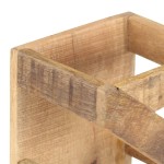 vidaXL Suport de vin pentru 5 sticle, lemn masiv de mango