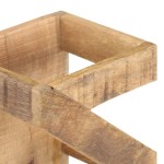 vidaXL Suport de vin pentru 5 sticle, lemn masiv de mango