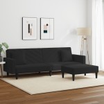 vidaXL Set canapea cu perne, 2 piese, roz, catifea