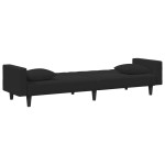 vidaXL Set canapea cu perne, 2 piese, roz, catifea