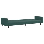 vidaXL Set canapele, 2 piese, verde închis, catifea vidaXL Set canapele, 2 piese, verde închis, catifea