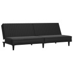 vidaXL Set de canapele, 2 piese, negru, piele ecologică vidaXL Set de canapele, 2 piese, negru, piele ecologică