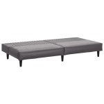 vidaXL Set de canapele, 2 piese, gri, piele ecologică vidaXL Set de canapele, 2 piese, gri, piele ecologică