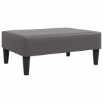 vidaXL Set de canapele, 2 piese, gri, piele ecologică vidaXL Set de canapele, 2 piese, gri, piele ecologică
