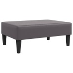 vidaXL Set de canapele, 2 piese, gri, piele ecologică