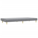 vidaXL Set de canapele, 2 piese, gri deschis, material textil vidaXL Set de canapele, 2 piese, gri deschis, material textil