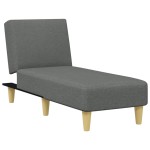 vidaXL Set de canapele, 2 piese, gri închis, material textil