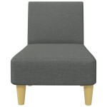 vidaXL Set de canapele, 2 piese, gri închis, material textil