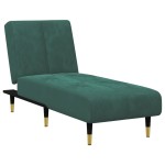 vidaXL Set canapele, 2 piese, verde închis, catifea