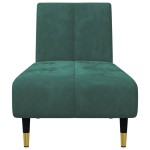 vidaXL Set canapele, 2 piese, verde închis, catifea