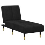 vidaXL Set canapea 2 piese, negru, catifea